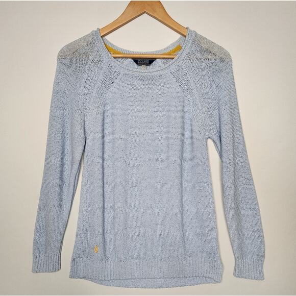 Joules Light Blue Lightweight Sweater Women's Size 6 - Picture 1 of 4